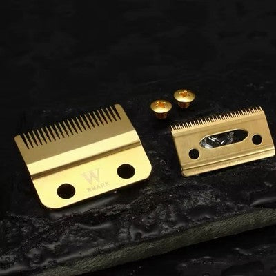 WMARK W-2 Gold Stagger-Tooth Fade Blade Fits Wahl Magic Clip Senior Super Taper