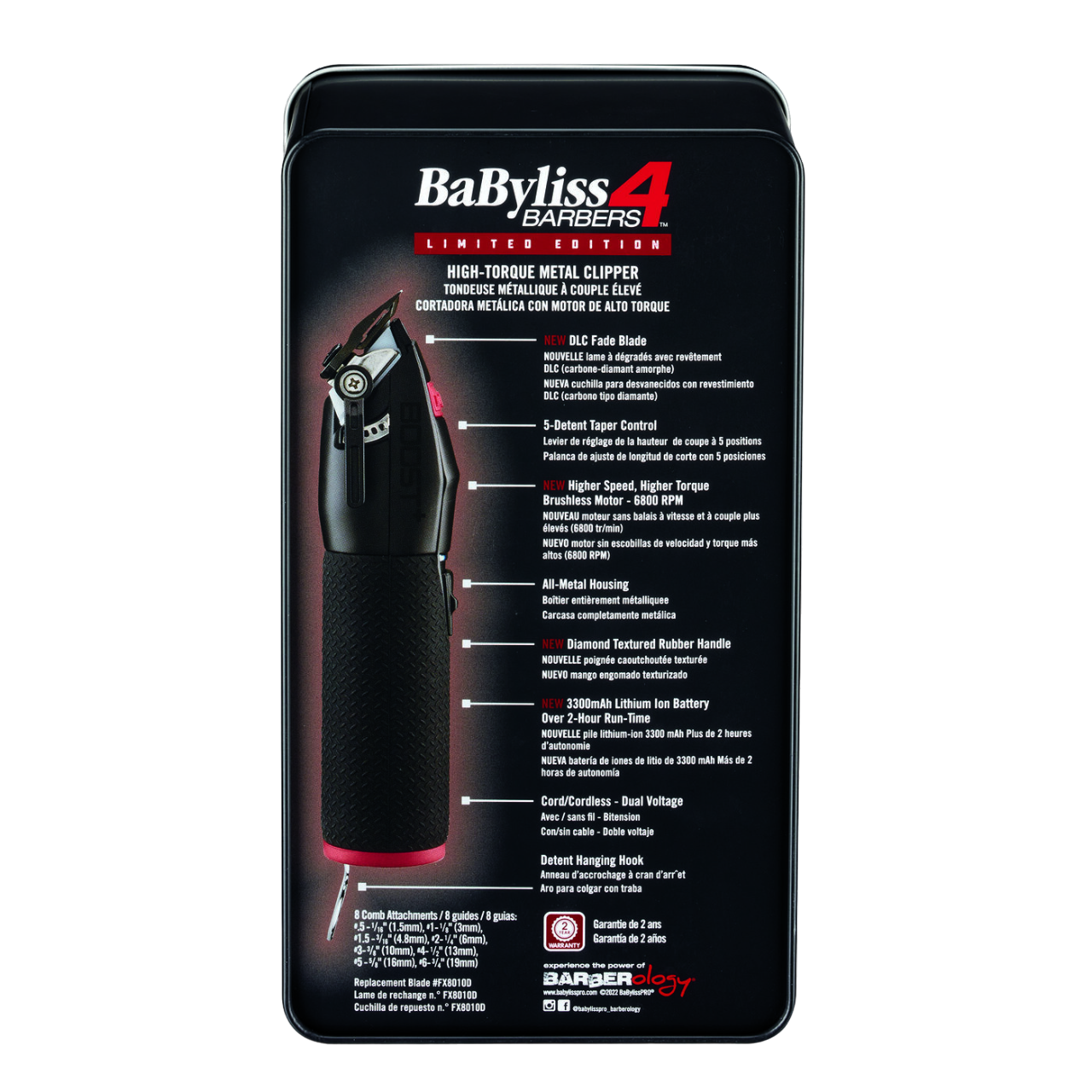 BabylissPRO Clipper Boost+ Black