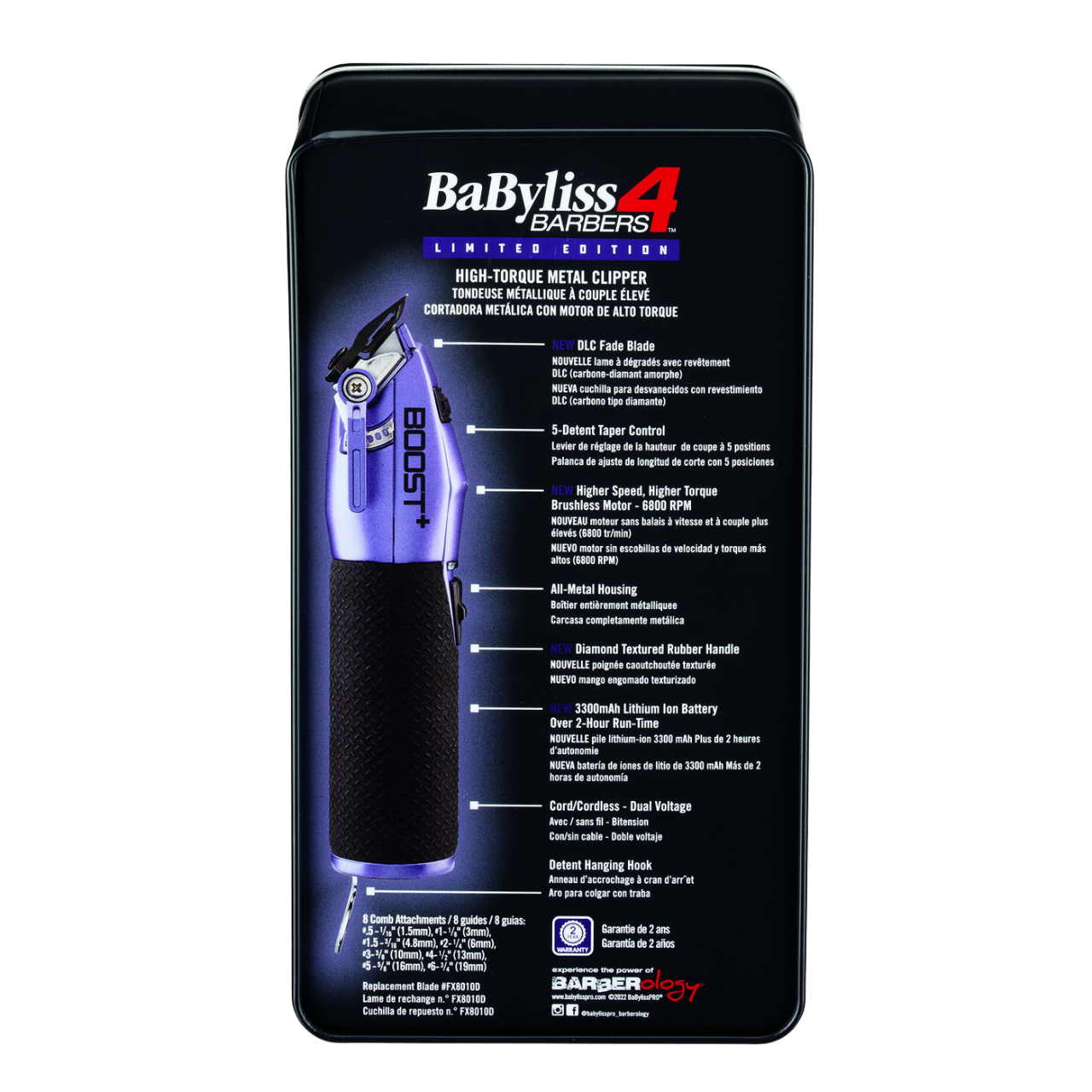 BabylissPRO Clipper Boost + Purple