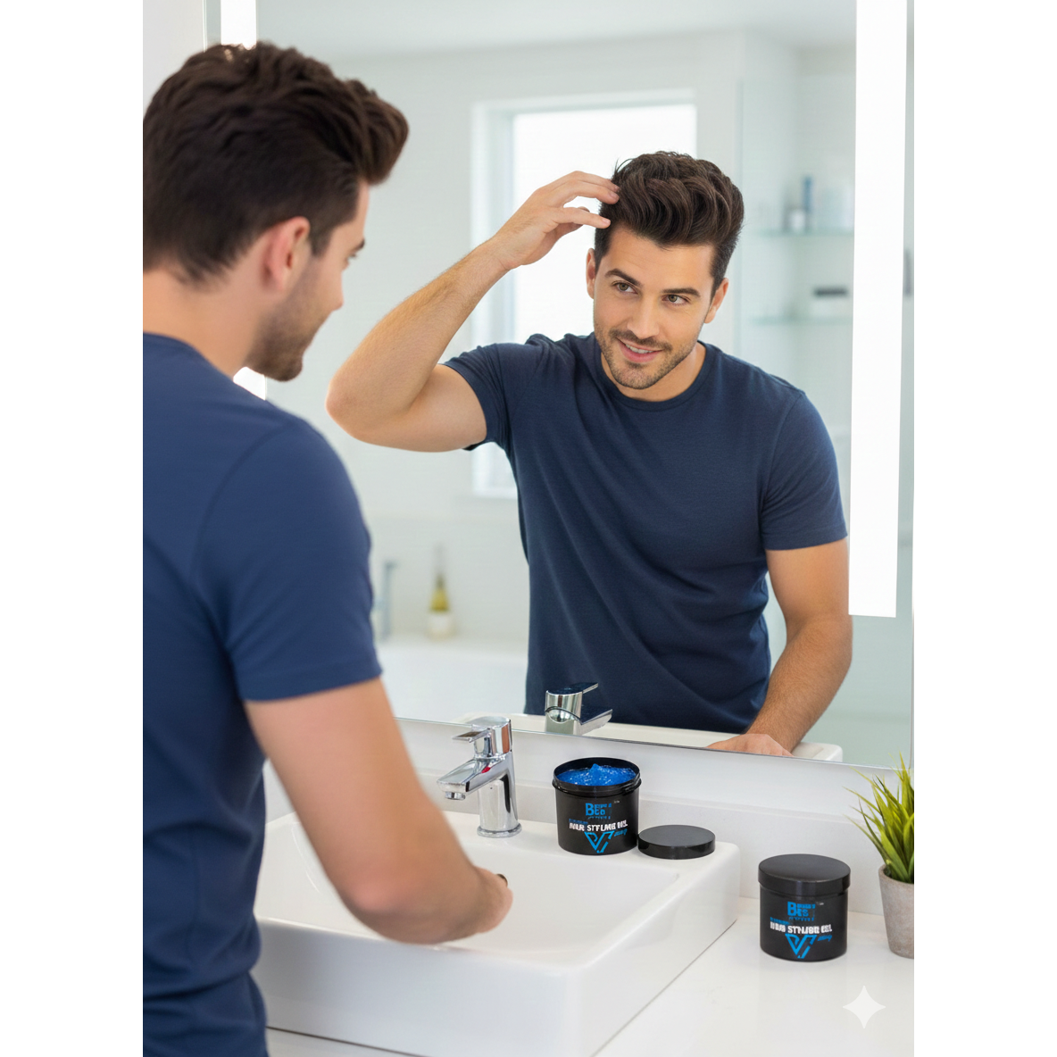 Bumble Bee Factory Strong Hold Hair Styling Gel-Blue Victory