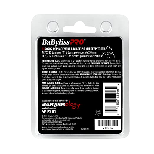 BabylissPRO Deep tooth T-Blade graphite 2.0