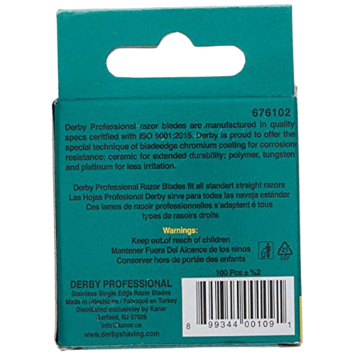 Derby Edge Blade for barber razors 100