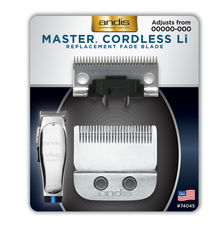 Andis - Master Cordless Li Replacement Fade Blade, Carbon Steel Size 00000-000