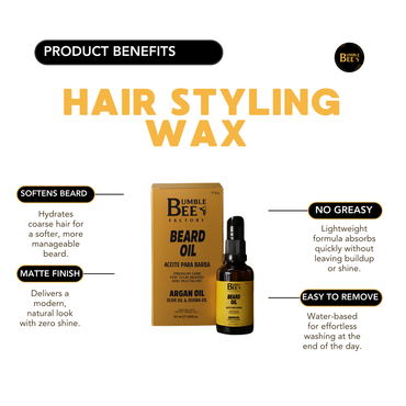 BUMBLE BEE Beard Oil Premium Organic Care for Men with Argan Oil, Olive Oil, and Jojoba Oil for Beards and Mustaches
