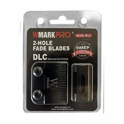 Wmark Pro 2-Hole Fade Blades DLC