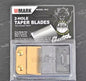 WMARK W-2 Gold Stagger-Tooth Fade Blade Fits Wahl Magic Clip Senior Super Taper