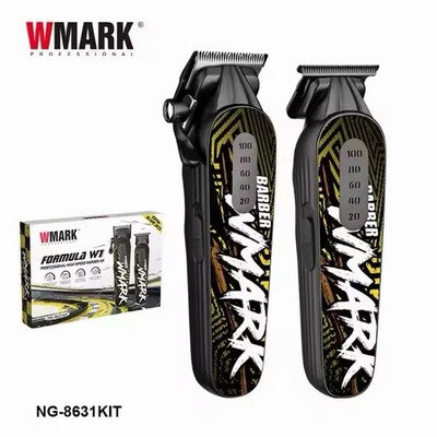 WMARK Formula W1 Pro High Speed Barber Kit Hair Clipper & Trimmer NG-8631KIT Cut