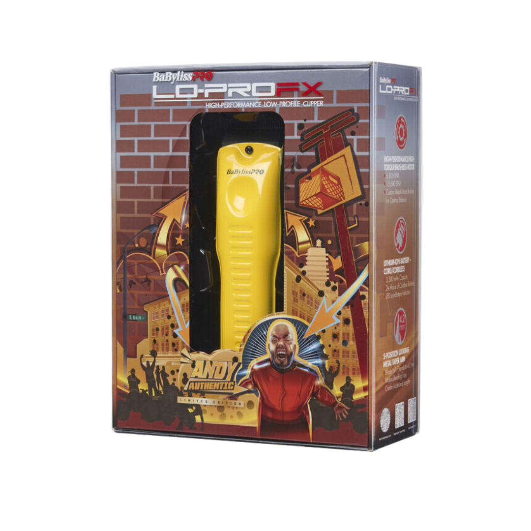 BaBylissPRO LO-PRO FX SPECIAL EDITION INFLUENCER Clipper Red, Blue, Yellow