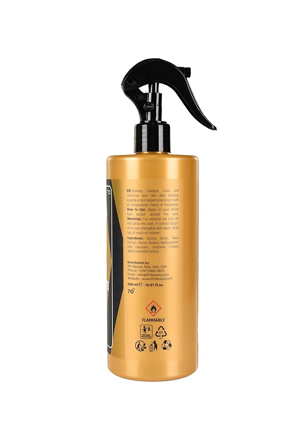 BUMBLE BEE After Shave Spray Cologne with Pump Included - 16.9 fl.oz. 500 ml