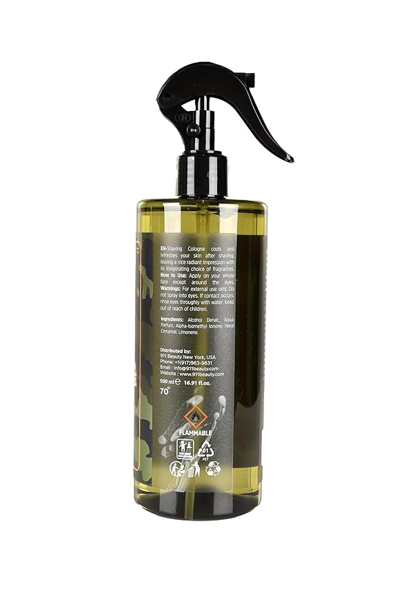 BUMBLE BEE After Shave Spray Cologne with Pump Included - 16.9 fl.oz. 500 ml