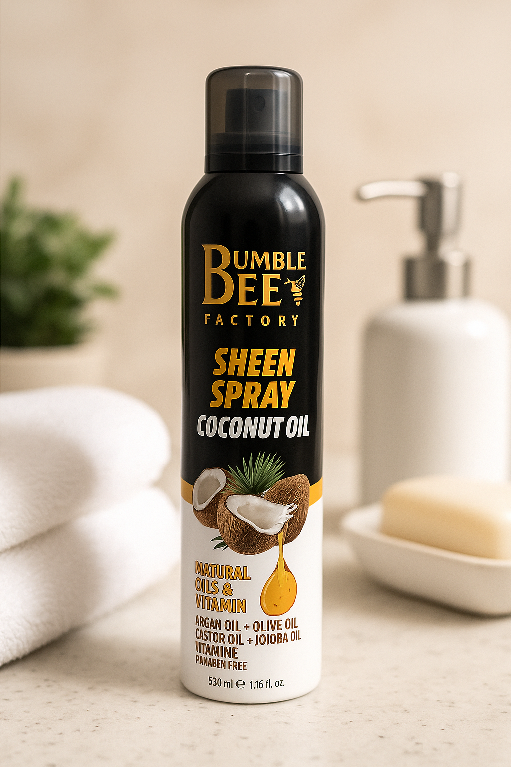BUMBLE BEE Sheen Spray Coconut Oil, Natural Oils and Vitamin