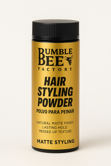 Bumble Bee Hair Styling Powder - Volumize and Texturize Your Hair Effortlessly, Natural Matte Finish – No Oil or Greasy Residue