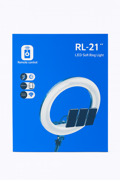 RL-21" LED Soft Ring Light with Remote Control – Professional Lighting Kit