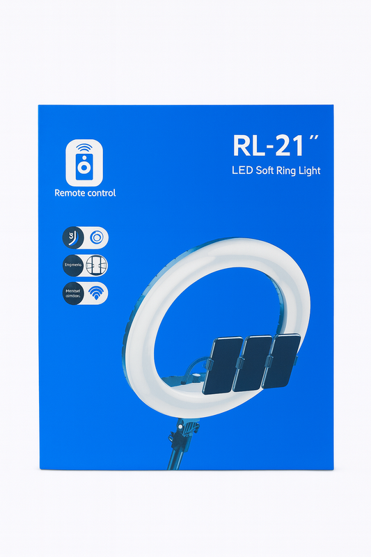 RL-21" LED Soft Ring Light with Remote Control – Professional Lighting Kit