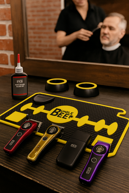 Premium Gold Barber Box – Complete Grooming Kit by FKS
