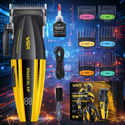 VGR V-285 Muscular C1: 9000 RPM Professional High-Torque Clipper