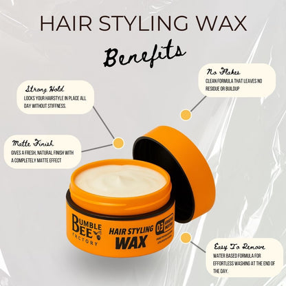 BUMBLE BEE Hair Styling Wax Maximun Control and No Flakes