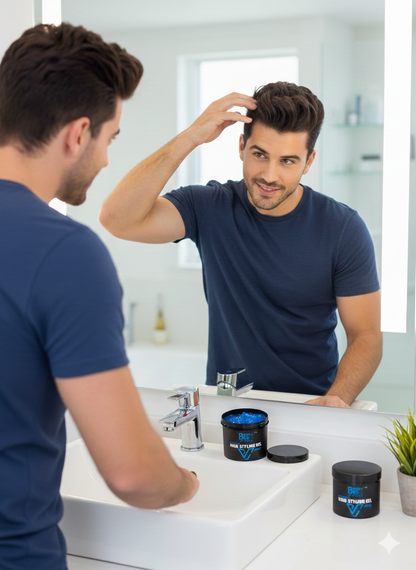 Bumble Bee Factory Strong Hold Hair Styling Gel-Blue Victory