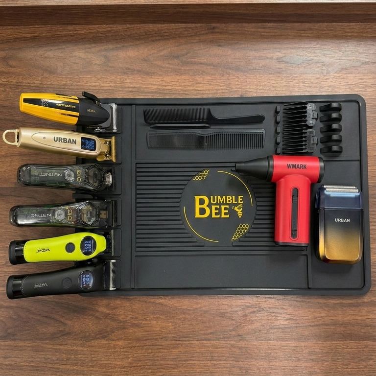 Bumble Bee Magnetic Anti-Slip Professional Barber Station Mat