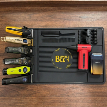 Bumble Bee Magnetic Anti-Slip Professional Barber Station Mat