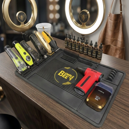 Bumble Bee Magnetic Anti-Slip Professional Barber Station Mat