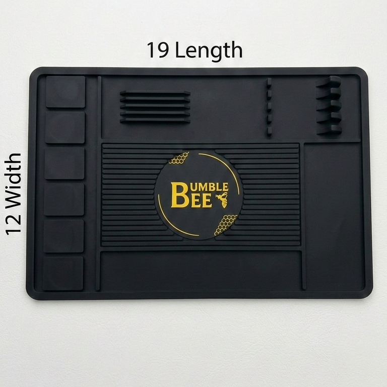 Bumble Bee Magnetic Anti-Slip Professional Barber Station Mat