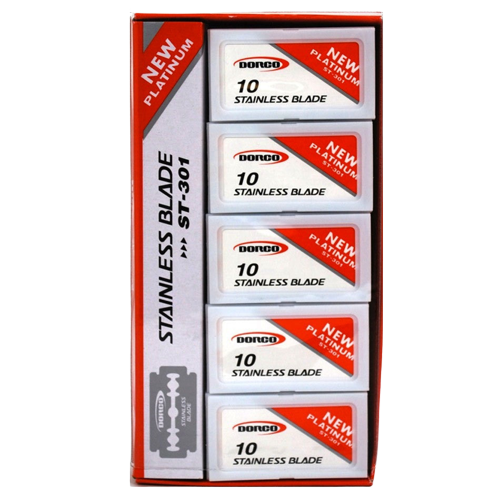 Dorco stainless blades 10 x 10