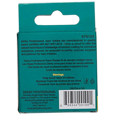 Derby Edge Blade for barber razors 100
