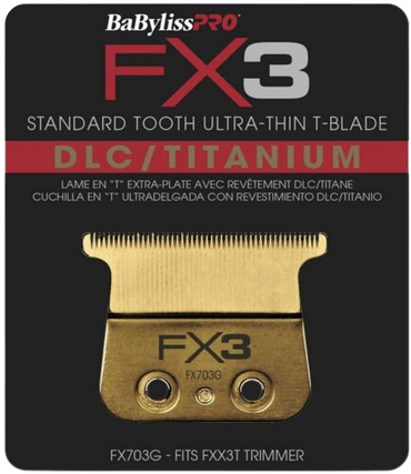 BabylissPRO FX3 Standard Tooth Ultra-thin T-blade DLC/TITANIUM